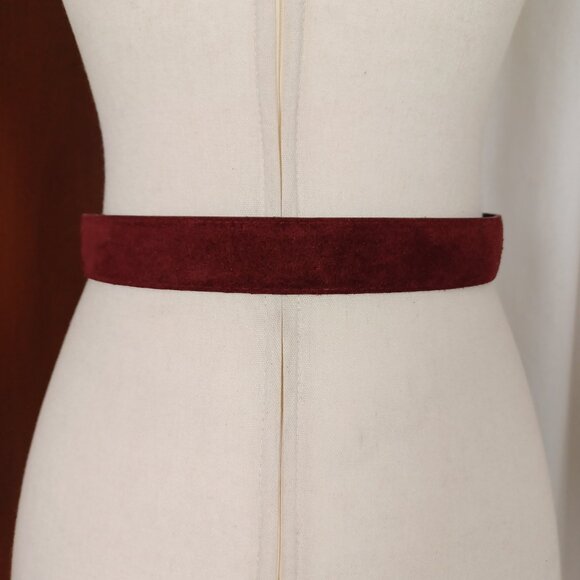 Vintage Burgundy Suede Belt, 28 - 31", Medium - Picture 4 of 8